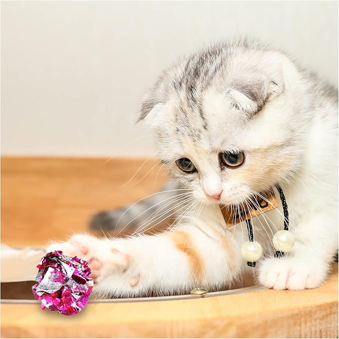 Andiker Cat Toys for Indoor Cats, 4 Big Cat Springs & 8 Small Springs Cat Interactive Toy for Swatting, Biting, Hunting Cat Creative Toy to Kill Time and Keep Fit Colorful Plastic Spring (26pc)