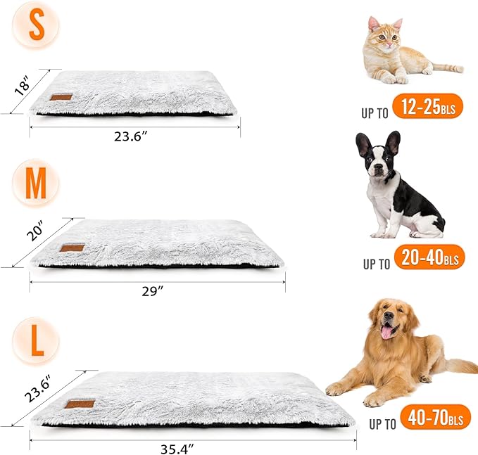 Self Warming Cat Bed, 24" x 18" Self Heating Pet Pad for Indoor Outdoor, Non-Slip Heated Dog Mat Thermal Blanket for Large Kittens Small Puppy