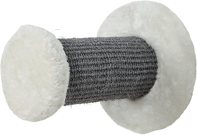 TRIXIE Wall Mounted Cat Lounge Set, Hammock and Condo with Two Steps, Cat Furniture, Scratching Post, Gray