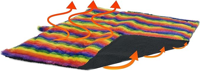 WALOO Pets Self Heating Thermal Cat Mat & Napping Pad (Rainbow)