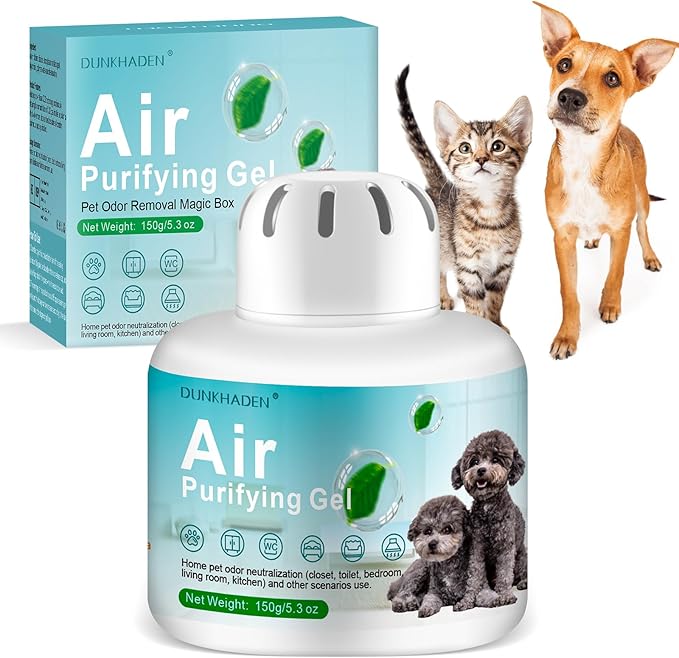 5.3 oz./150g Pet Odor Eliminator Pet Odor Eliminator for Strong Odor Gel Air Purifying Gel Suitable for Home Pet Deodorant Box - Odor Eliminator to Freshen Air