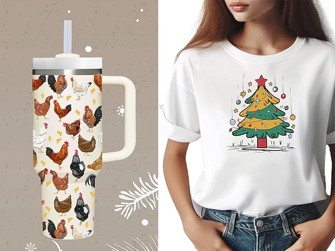 40 OZ Chicken Tumbler with Handle.Chicken Lover Gifts.Unique Birthday Christmas Gifts for Farmer Chicken Lover.Personalized 40 OZ Chicken Tumbler Gifts for Women Men.
