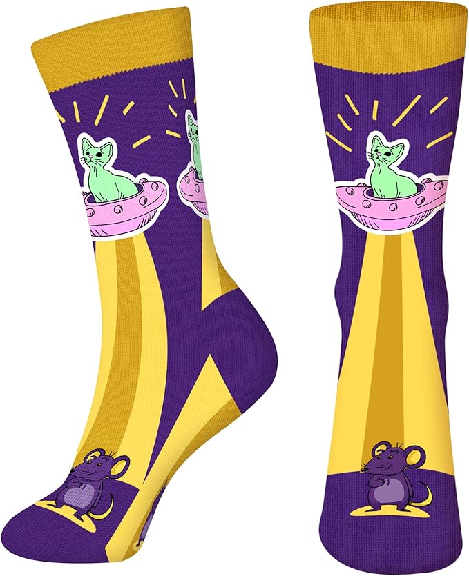 AGRIMONY Funny Cat Dog Socks for Women Teen Girls-Animal Novelty Cute Socks-Mothers Day Cat Dog Mom Gifts Stocking Stuffers