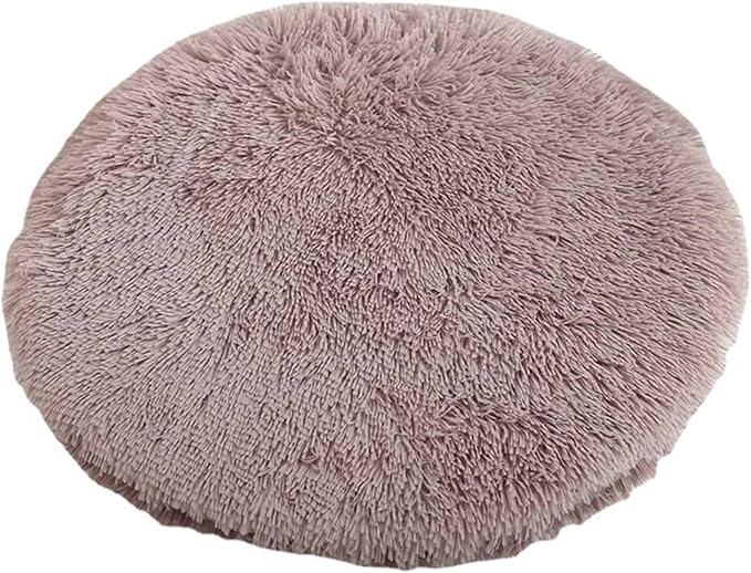 Plush Cat Dog Cushion,Round Pet Warm Mat, PP Cotton Soft and Comfortable for Living Room