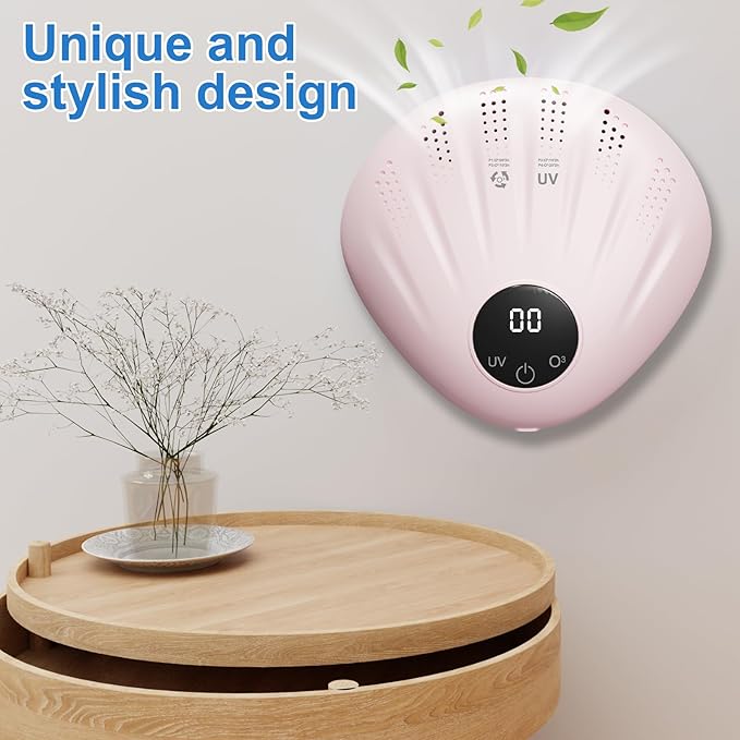 Advanced Pet Deodorizer for Litter Box, 99% Odor Eliminator, Portable & Rechargeable