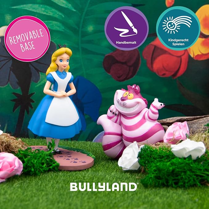 11400 Toy Figure, Walt Disney Alice in Wonderland, Approx. 10.4 cm, Ideal as a Cake Topper, Detailed, PVC-Free, Great Gift for Children’s Imaginative Play