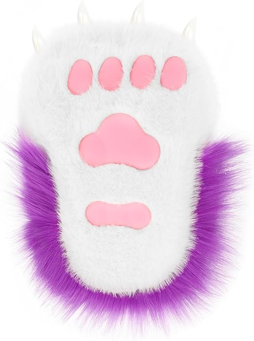 Animal Fuzzy Slippers Bear Cat Wolf Dog Fox Fursuit Feet Paw Claw Shoes Furry Boots Costume Accessories for Adult Kids