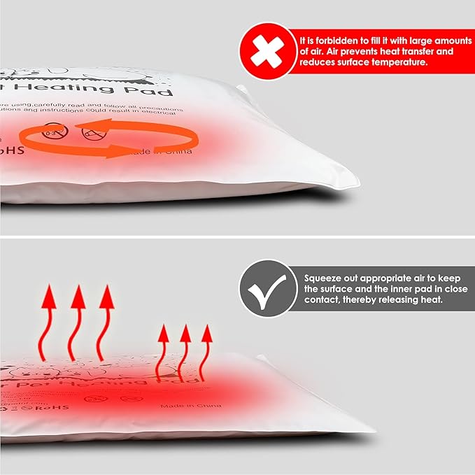 PETNF Outdoor Heated Pet Bed with Waterproof Cover,Pet Heating Pads for Dog,Soft Electric Blanket Auto Temperature Control,Heating Mat for Dog House Cabin Cot Doorway, XL