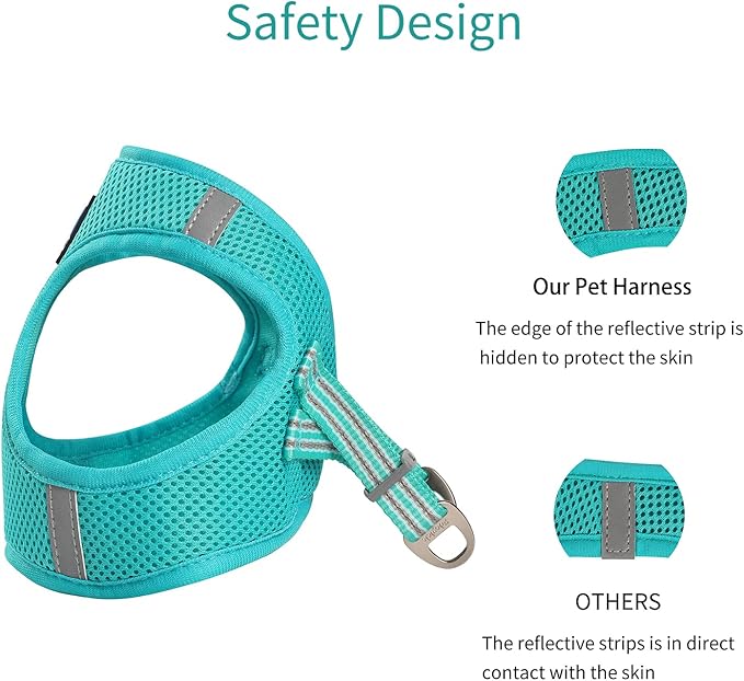 Cat Harness and Leash for Walking Escape Proof, Adjustable Soft S Chest: 12 - 14inch