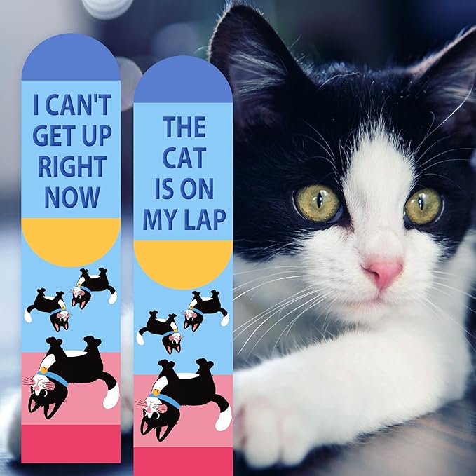 AGRIMONY Funny Cat Dog Socks for Women Teen Girls-Animal Novelty Cute Socks-Mothers Day Cat Dog Mom Gifts Stocking Stuffers