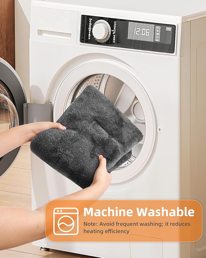 Self Warming Cat Bed 24 x 18 in - Cat Beds for Indoor Outdoor Cats and Dogs, Machine Washable Cat Heating Pad, 3cm/1.18in Thickened Pet Heating Pad for Cats & Dogs, Double Side Premium Soft