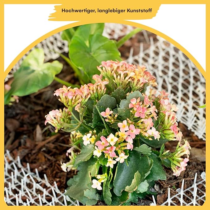 Homarden Outdoor Training Mat for Cats (13 ft) - Cat Scat Mat Indoor and Outdoor - Cat Spikes with 12 Garden Staples to Keep of Dog Off Couch and Keep Cats Out of Yard