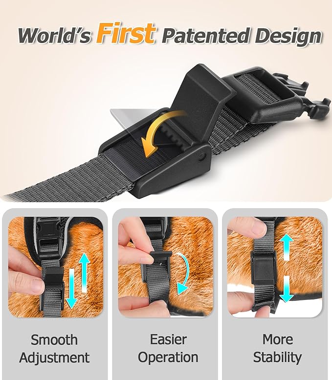 Halypet Cat Harness and Leash Set [H500 Pro Escape Proof Cat Harness for Walking, Adjustable Breathable Soft Travel Cat Leash, Reflective Strips Kitten Harness