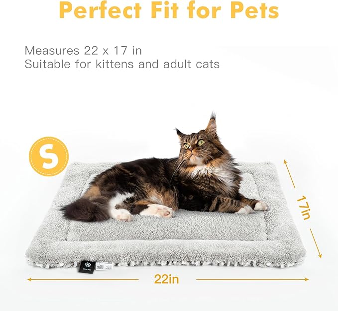 Self Heating Cat Pad Self Warming Cat Bed 22" x 17" Thermal Cat Mat Extra Warm Pet Mat for Outdoor and Indoor Large Kittens Small Puppy Pets