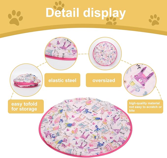 2 in 1 Simulated Interactive Hunting Cat Toy,Self Rolling Ball in Pouch,Remote Control Rechargeable Hide and Seek Cat Toys for Indoor Cats,Interactive cat Toys Ball Fast Rolling in Pouch