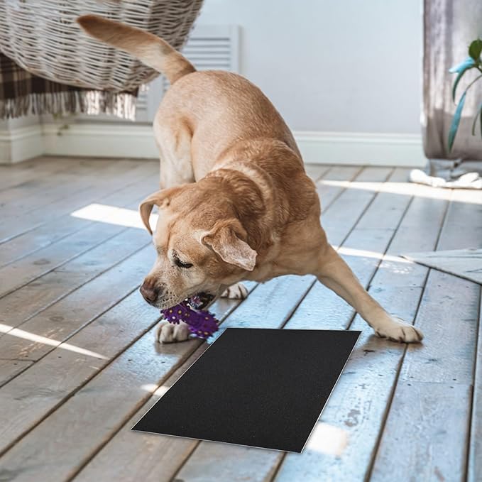 8 pcs Dog Scratch Replacement Pad, Self-Adhesive Emery Paper Scratching Dog Pad Replaceable Sticky Sandpaper Dog Scratch Board, Trim, Nail Care, File Scratch Board for Dog Cat Claw Care, 11 * 9 in