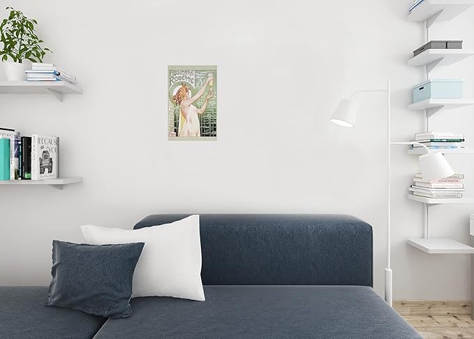 Absinthe Robette 1898 by Georges Henri Privat Livemont Art Nouveau Vintage Advertisement Ad French France Liquor Drinking Spirit Bar Whiskey Cocktail Decoration Cool Wall Art Print Poster 12x18