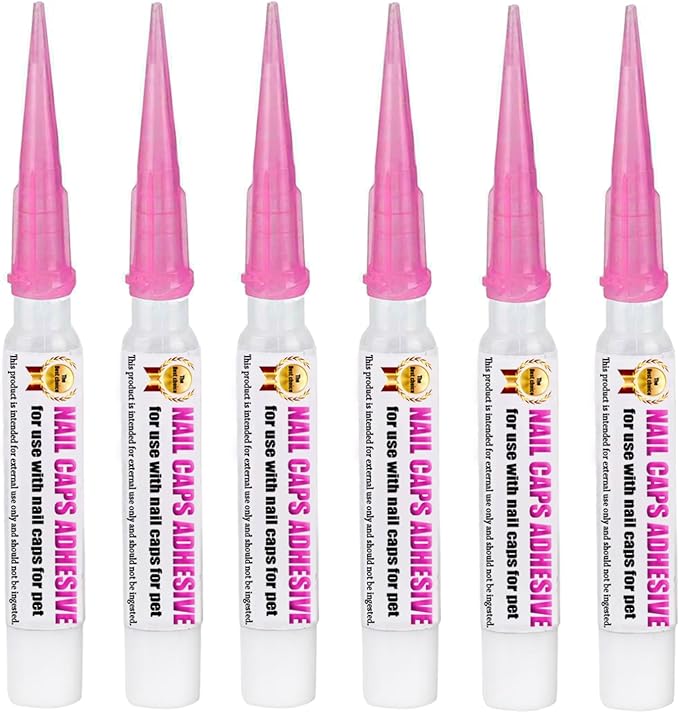 10pcs of Special Pet Nail Adhesive Glues & 20pcs of Applicator Tips for Cat Nail Caps and Dog Nail Caps