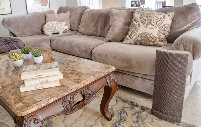 Sofa-Scratcher' Cat Scratching Post & Couch-Corner / Furniture Protector (Beige)