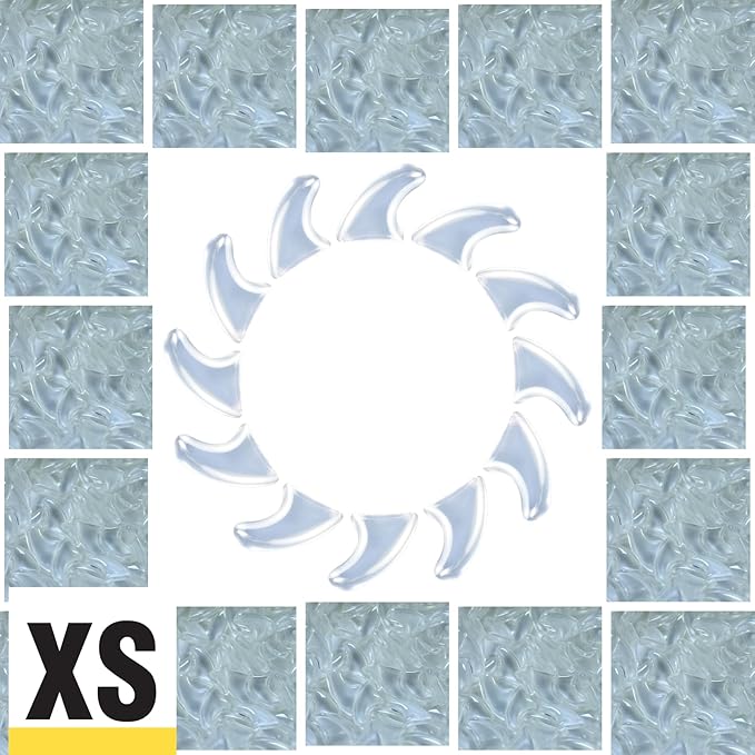 100 pcs Cat Nail Caps | Cat Claw Covers | with Adhesives and Applicators (Clear, XS)