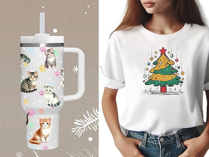 40 OZ Kitty Tumbler with Handle.Cat Lover Gifts.Unique Birthday Christmas Gifts for Cat Lover.Personalized 40 OZ Cat Tumbler Gifts for Women Men.