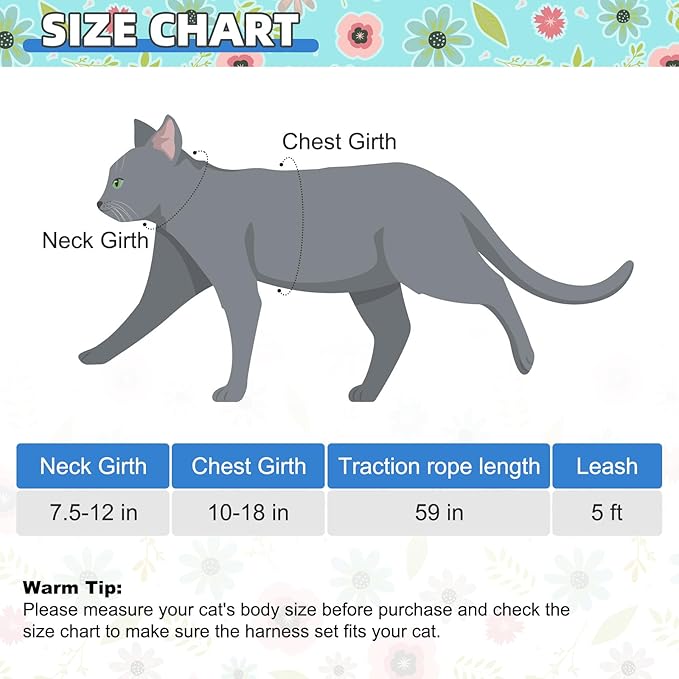 KOOLTAIL Cat Harness and Leash Set Escape Proof with Cat Airtag Holder Collars (3 in 1), Comfortable Lightweight Adjustable Kitten Harness for Small Medium Large Cats Safe Walking & Travel, Green