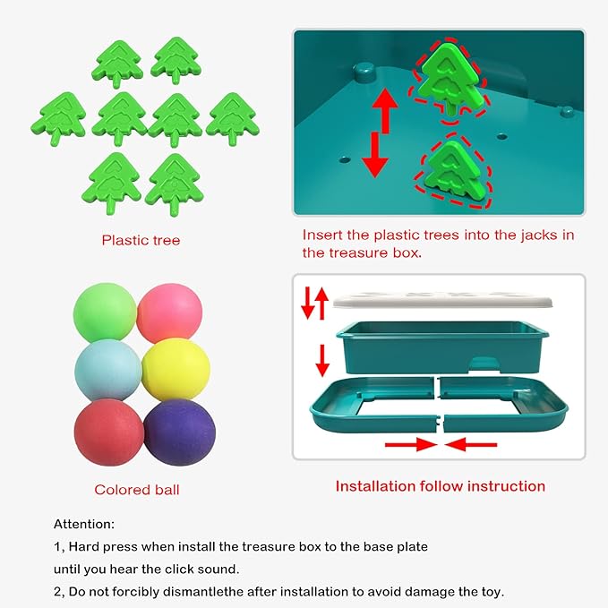AUTENS Cat Toy Puzzle Track Balls Feeder for Interactive Indoor Cat Chase to Exercise, Fun Treat Digger Hunting Box (Green)
