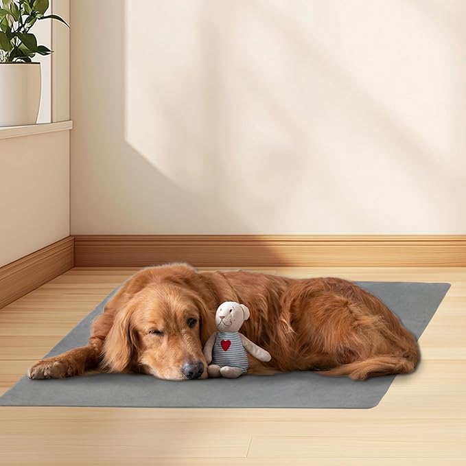 Pet Heating Pad 6 Adjustable Temperature Cat Heating Pad with Timer Waterproof Dog Heated Pet Mat Indoor Electric Heated Cat Bed Washable Heated Pet Pad for Pets Cats Dogs with Chew Resistant Cord