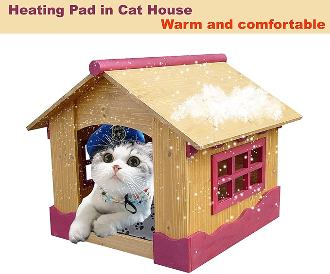 Pet Heating Pad for Small Dogs Cats Heated Bed mat Indoor Electric Cat Heating pad Waterproof Dog Heating pad Chew Proof Cord,Easy Clean