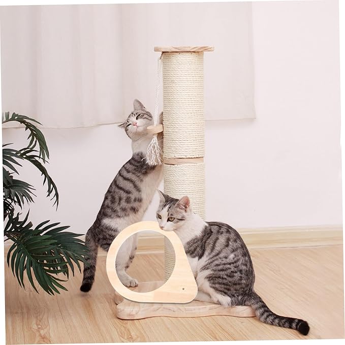 Cat Climbing Pole Accessory Cat Scratcher Post Frame Replaceable Cat Bed Holder Wear-Resistant Cat Perch Frame DIY Cat Shelf for Cats and Kittens
