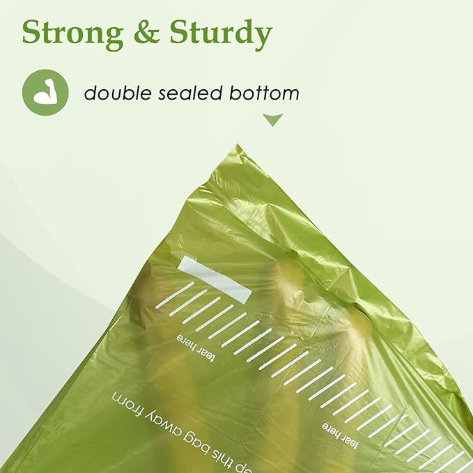 480 Count Unscented 13” x 9” Dog Waste Bags Rolls, Leakproof Strong & Sturdy Bags for Dogs, Doggie Bags Cats Litter Bags,Trash Bags for Doggy Pets