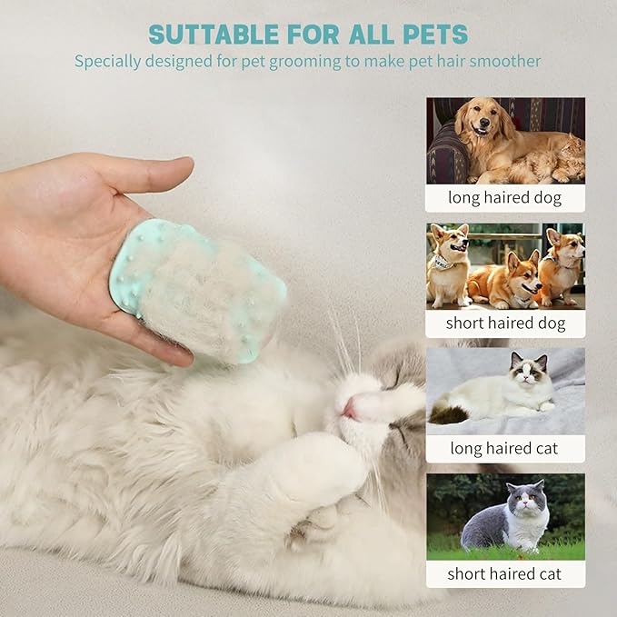 2Pcs Cat Self Grooming Brush, Pet Tickling Artifact for Cats Tickling Comb Pet Brush for Long Short Hair Cat Dog Tickling Tool, Reduce Shedding, Scratching and Itchiness, Silicone Cat Self Scratcher