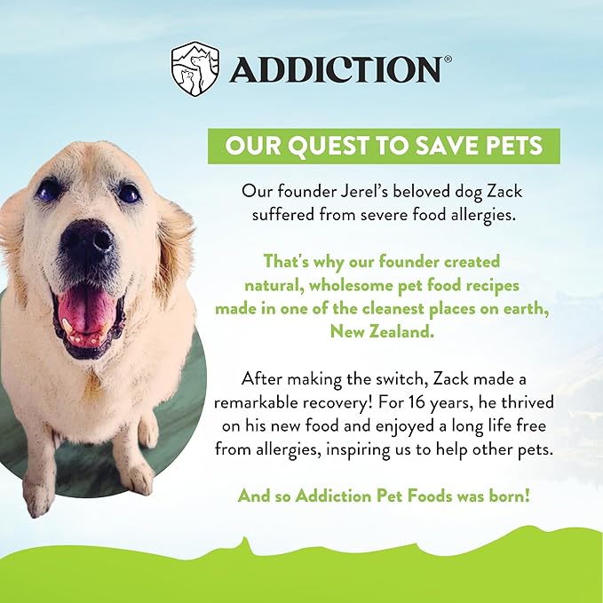 Addiction Viva Venison Cat Grain Free Dry Cat Food Complete Balanced Recipe for Healthy Digestion Crafted in New Zealand 4lb - 2 Packs