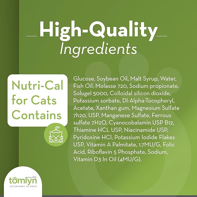2-Pack Nutri-Cal for Cats High Calorie Dietary Supplement, 4.25-Ounce Tube
