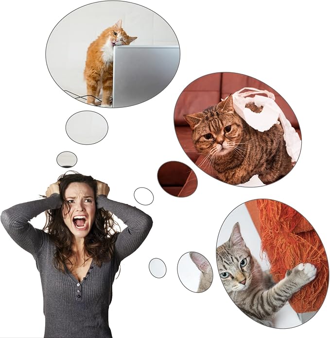 4 pcs Cat Scratching Post Replaceable Sisal Scratching Posts with Sisal Rope Claw Scratcher for Cat Trees Climbing Frame Cat Scratcher Furniture Cat Supplies for Indoor Cat Kittens Activity 15inch