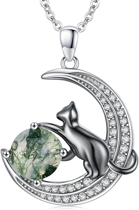 Animal Necklace 925 Sterling Silver Cat/Dog/Fox/Axolotl/Highland Cow Pendant Necklace Cute Animal Jewelry Graduation Gifts for Women