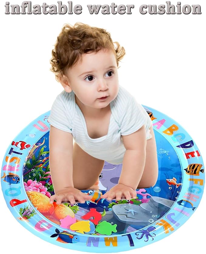 Upgrade Thickened Water Sensor Play Mat for Cats.2024 New Interactive Cool and Comfortable Thickened pet Water Sensing pad,Water Sensory Pad with Fish for Pets Kids Play