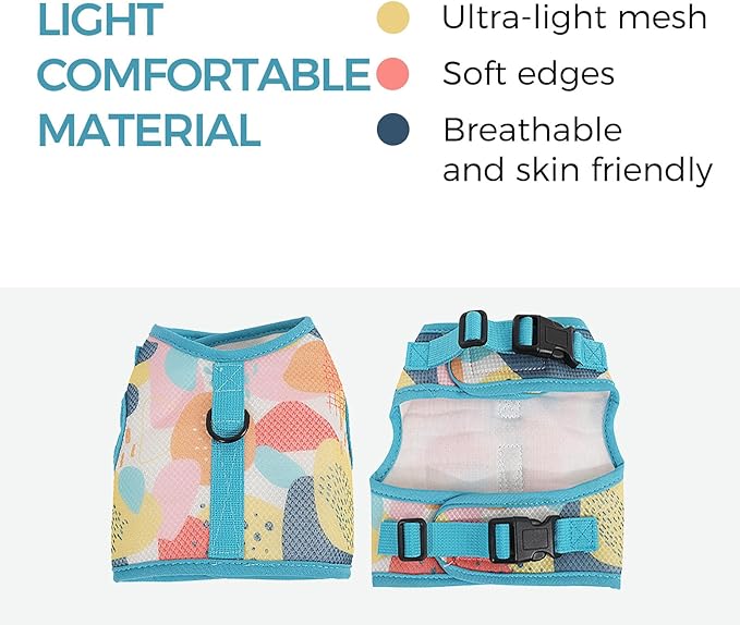 Cat Harness and Leash Escape Proof Cat Leash for Walking Travel Kitten Harness Service Cat Vest Large