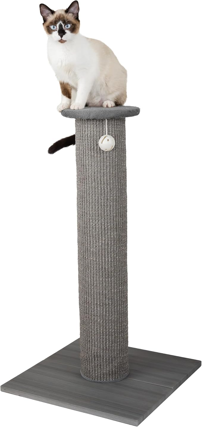 Kitty City Sisal Post Scratcher, Sisal Post (Gray)