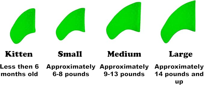 40 Pack Soft Nail Caps for Cat Claws Green Glow in The Dark Kitten