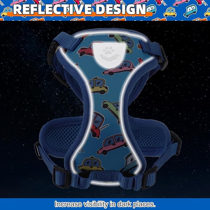 KOOLTAIL Cat Harness and Leash Set, Escape Proof for Safe Walking & Travel, Reflective Comfortable Easy Control Adjustable Kitten Harness for Boys&Girls Small Medium Large Cats Car S