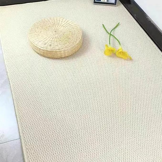 SHENGOCASE 67"x 23.6" Thickened Cat Wall Climbing Carpet, Cat Wall Furniture, Wall Scratcher, Scratching Post, Couch Sofa Protector (Creamy-White)