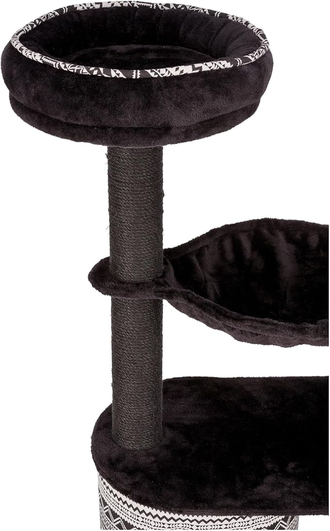 TRIXIE Giada Cat Tower Scratching Post, Condo with Removable Cushion, Hammock, Top Platform Bed 28.66 LBS