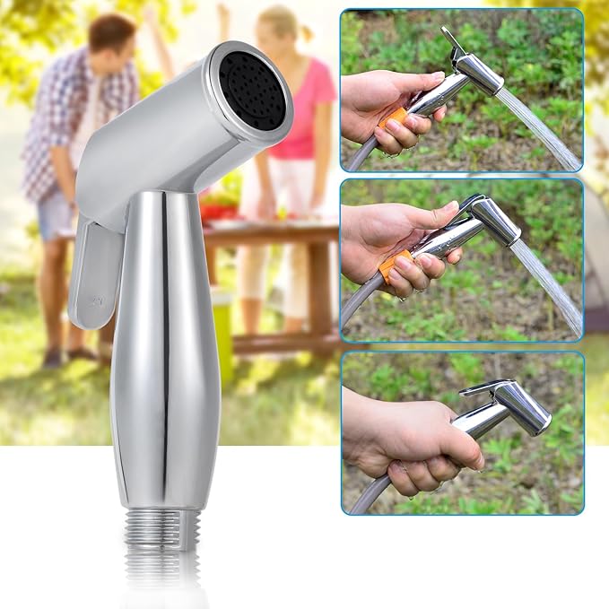 B. TAWD 4.5 Gallon Silicone Water Tank, Portable Camping Shower, USB Battery Charging, Solar Heating, with Shower Head, Electric Portable Outdoor Shower, Built-in Thermometer, Beach, Camping, Hiking