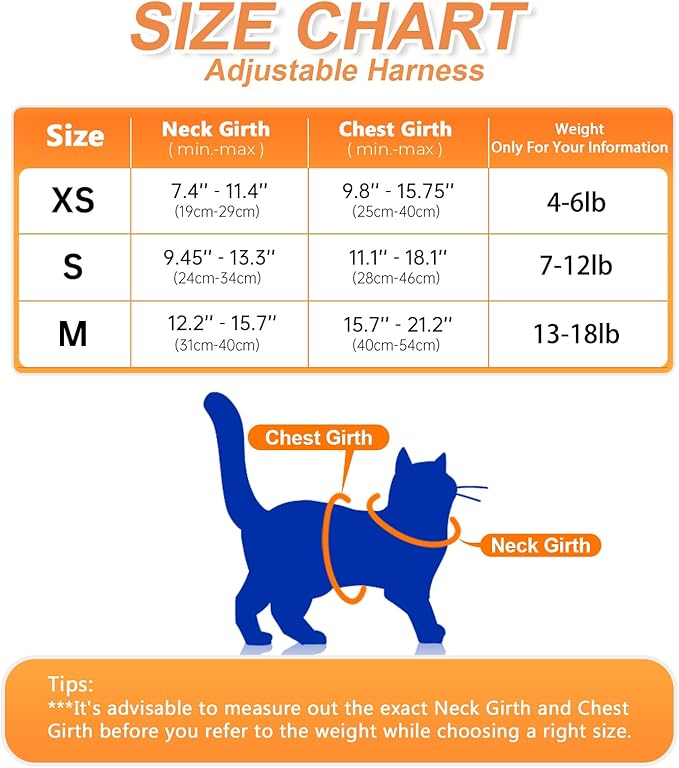 Halypet Cat Harness and Leash Set [ MAX Safety Third Generation ] Escape Proof Soft Adjustable Cat Leash Breathable Comfortable Vest Easy to Wear Kitten Harness for Outdoor Walking Black Small