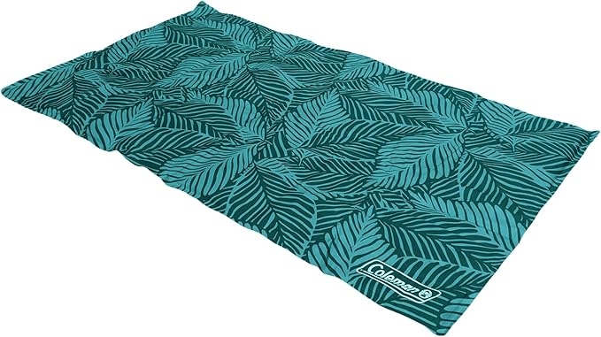Coleman Reversible Cooling Pet Mat, Medium, 24" x 30", Navy and Teal
