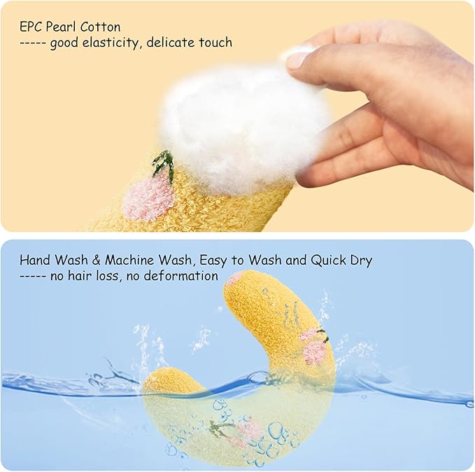 ucho Cats Kitten Pillow Cat Nap Plush, Puppy Purr Soothing Plush Cat Toy,Soft Fluffy Warming Pillow, Pet Calming Toy for Joint Relief Sleeping Improve Yellow