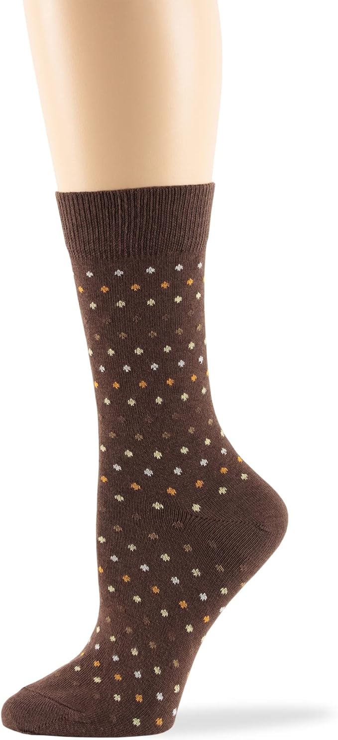 7BIGSTARS KINGDOM Womens Fun Cotton Crew Socks - 4 Pack L/M - Cactus Space Desert Coffee Fox Dog Hedgehog Puppy Flower Bird