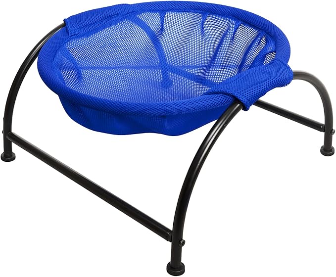 MW Cat Hammock Bed Free-Standing for Small Large Cats Washable (Blue)
