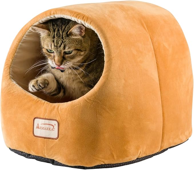 Armarkat Cat Bed, 18-Inch Long, Brown
